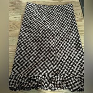 Vintage herringbone lined pencil skirt